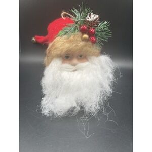 Vtg Santa Head Ornament